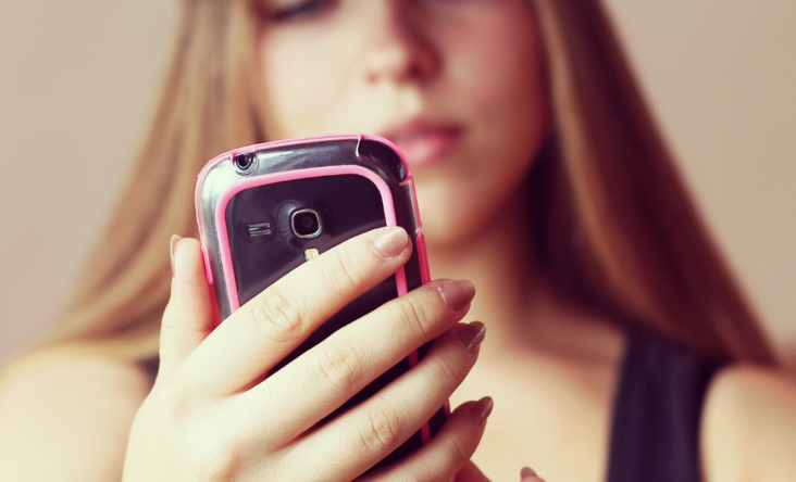 Woman on her cellphone