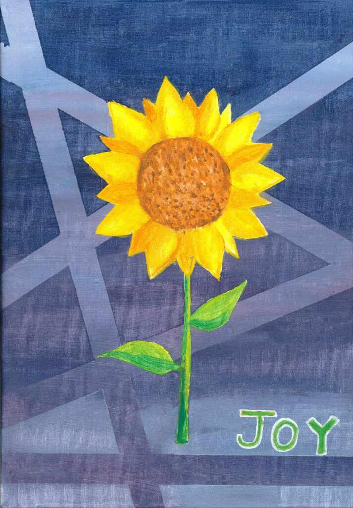 colourful picture of a sunflower